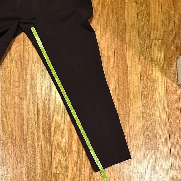 Talbots Dark Brown Bi-Stretch Straight Leg Pants Size 10 - Picture 8 of 12